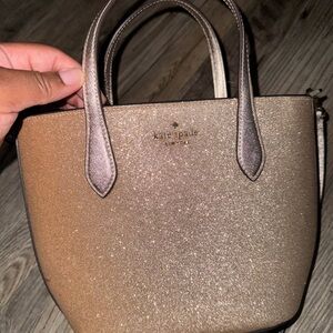 Kate Spade Gold Mini Bag with Shimmer Finish